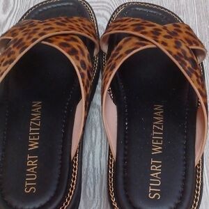 Stuart Weitzman Animal Print Sandals